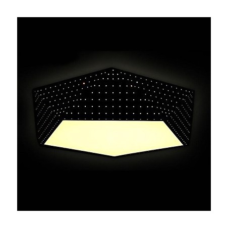 Plafoniera a filo in metallo nero moderno contemporaneo E26/E27 1 lampadina