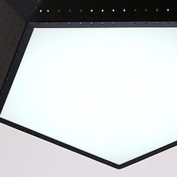 Plafoniera a filo in metallo nero moderno contemporaneo E26/E27 1 lampadina