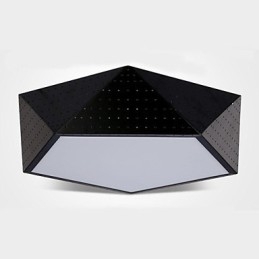 Plafoniera a filo in metallo nero moderno contemporaneo E26/E27 1 lampadina