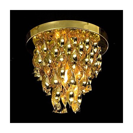 Plafoniera a filo mini moderna contemporanea oro