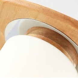 Plafoniera a filo in legno e bambù stile country 40 cm