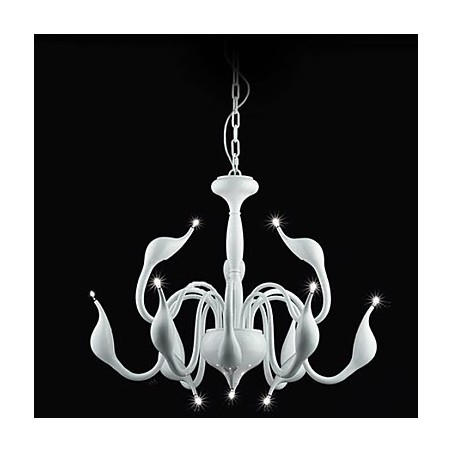 Lampadario moderno contemporaneo in metallo dipinto a sospensione