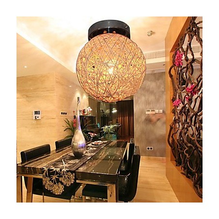 Plafoniera globo cromata 1 lampadina E14/E12