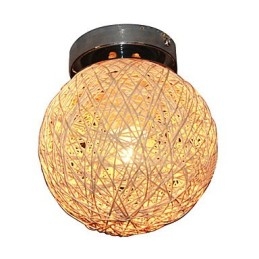 Plafoniera globo cromata 1 lampadina E14/E12
