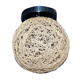 Plafoniera globo cromata 1 lampadina E14/E12