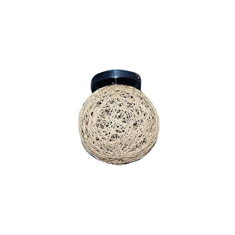 Plafoniera globo cromata 1 lampadina E14/E12