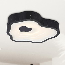 Plafoniera LED da soffitto moderna irregolare nera e bianca 40 cm