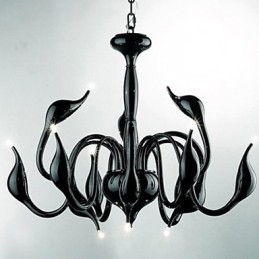 Lampadario moderno contemporaneo in metallo dipinto a sospensione