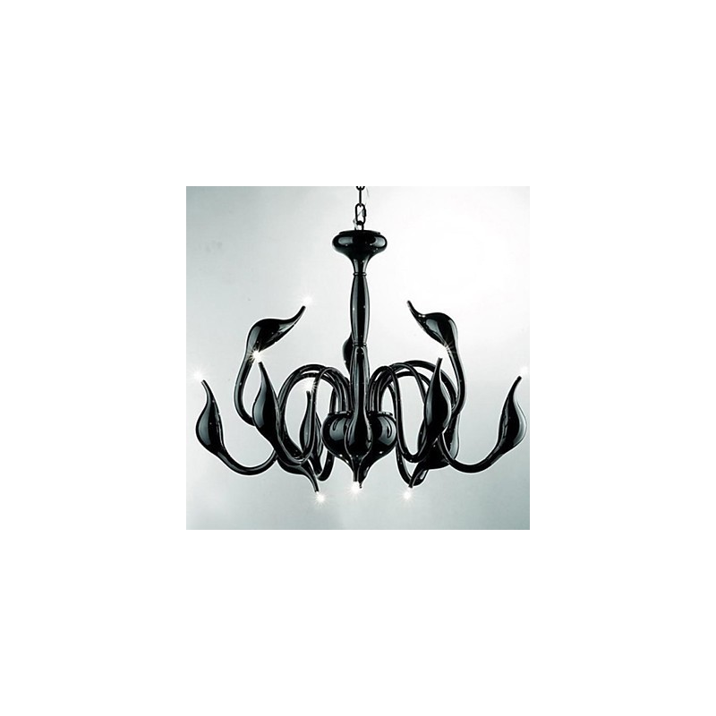 Lampadario moderno contemporaneo in metallo dipinto a sospensione