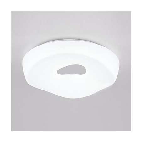 Plafoniera LED da montaggio a filo moderna contemporanea argento e bianco 38 cm