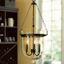 Lampadario mini vintage classico tradizionale elettrolitico in vetro trasparente