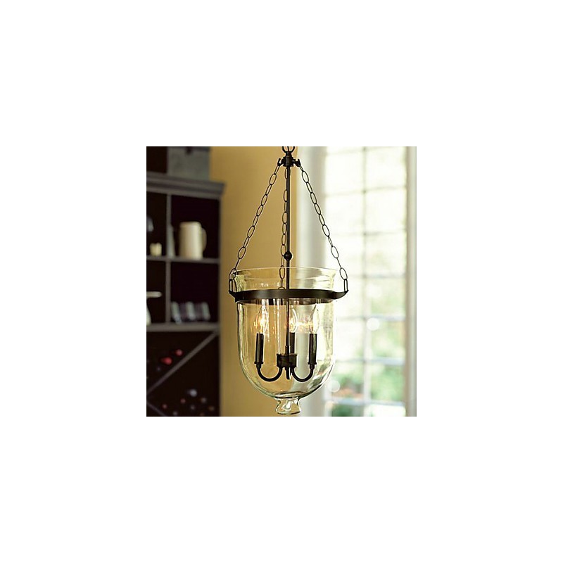 Lampadario mini vintage classico tradizionale elettrolitico in vetro trasparente