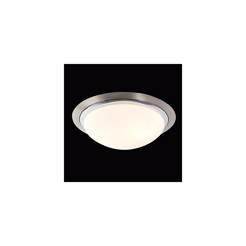 Plafoniera moderna a filo 1 luce in vetro e metallo 29x35 cm E26/E27