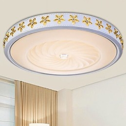 Plafoniera LED a filo moderna contemporanea in cristallo e vetro bianca 24 W 42 cm