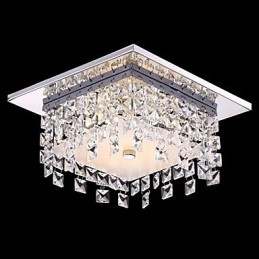 Plafoniera moderna semplice in cristallo 1 luce LED integrato 5W