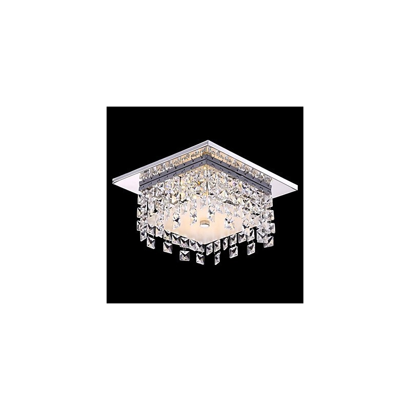 Plafoniera moderna semplice in cristallo 1 luce LED integrato 5W