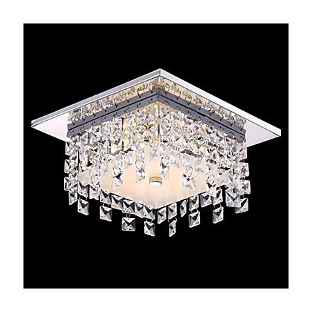 Plafoniera moderna semplice in cristallo 1 luce LED integrato 5W