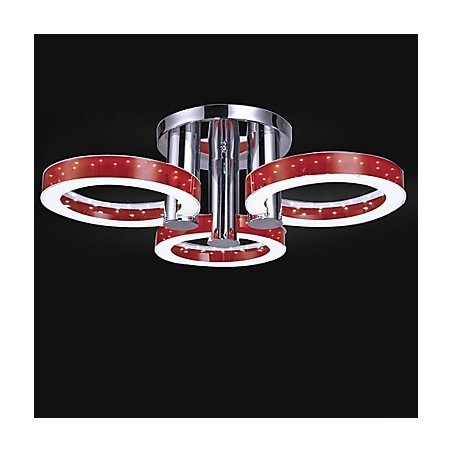 Plafoniera LED a filo moderna contemporanea cromata 60 cm