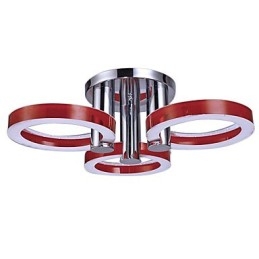 Plafoniera LED a filo moderna contemporanea cromata 60 cm