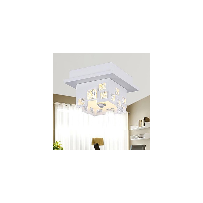 Plafoniera moderna in cristallo 1 luce LED integrato 5W