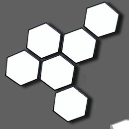 Plafoniera a filo geometrica esagonale