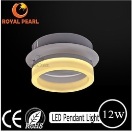 Lampada a sospensione LED moderna in acrilico bianco caldo 90 lm 12 W