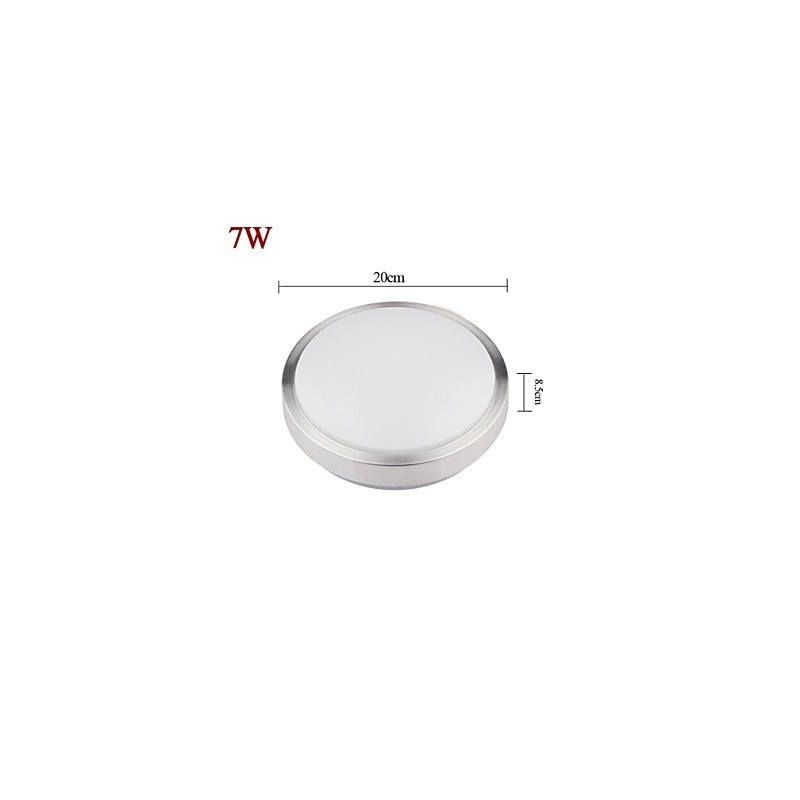 Plafoniera da incasso rotonda moderna Ø 35 cm argento e bianco