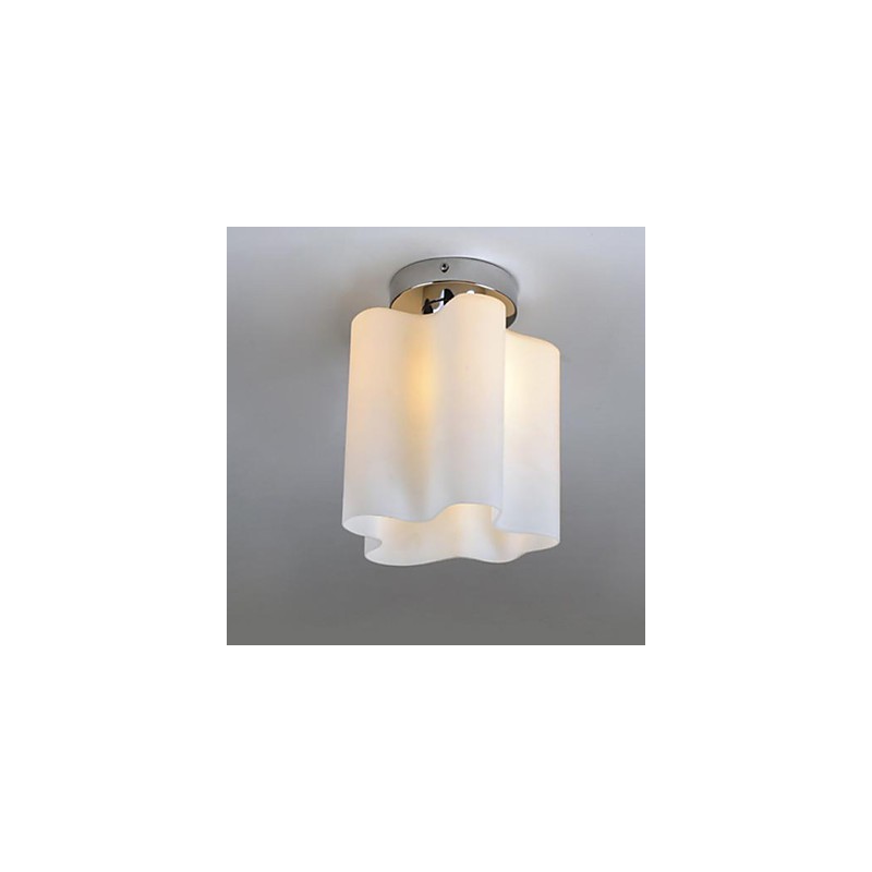 Lampada a sospensione a filo nuvole di vetro con cupola, 2 lampadine