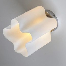 Lampada a sospensione a filo nuvole di vetro con cupola, 2 lampadine