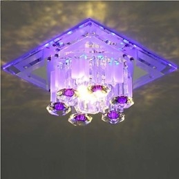Plafoniera a filo in cristallo CreativeTube SMD con 3 lampadine