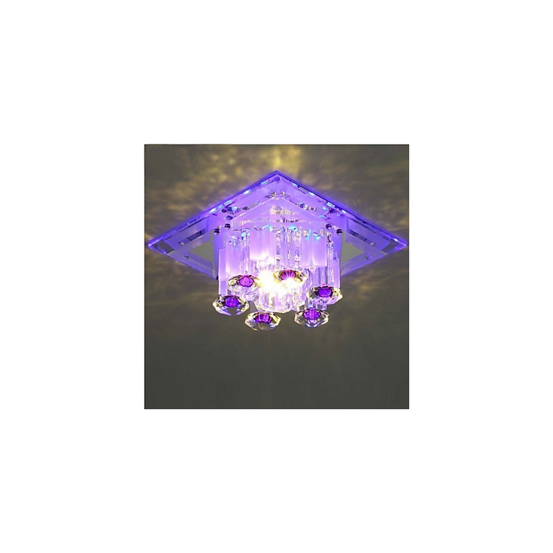Plafoniera a filo in cristallo CreativeTube SMD con 3 lampadine