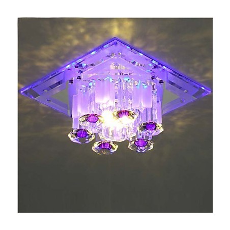 Plafoniera a filo in cristallo CreativeTube SMD con 3 lampadine