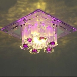Plafoniera a filo in cristallo CreativeTube SMD con 3 lampadine