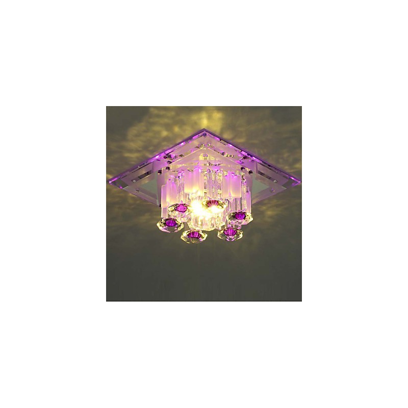 Plafoniera a filo in cristallo CreativeTube SMD con 3 lampadine