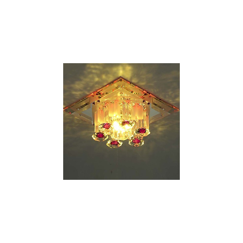 Plafoniera a filo in cristallo CreativeTube SMD con 3 lampadine