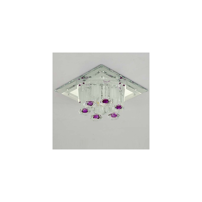 Plafoniera a filo in cristallo CreativeTube SMD con 3 lampadine