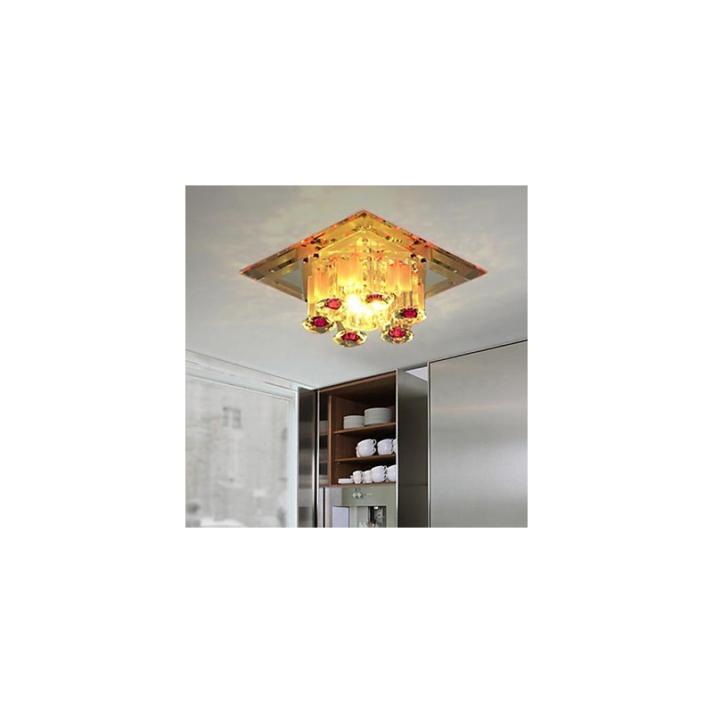 Plafoniera a filo in cristallo CreativeTube SMD con 3 lampadine