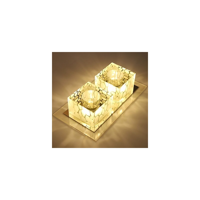Plafoniera in cristallo 27x15x5 cm SMD 6W a filo