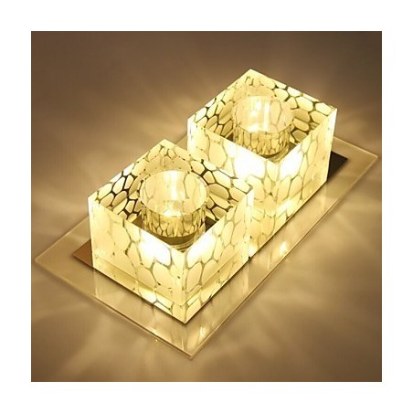 Plafoniera in cristallo 27x15x5 cm SMD 6W a filo