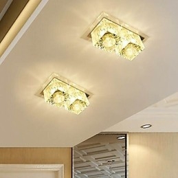 Plafoniera in cristallo 27x15x5 cm SMD 6W a filo