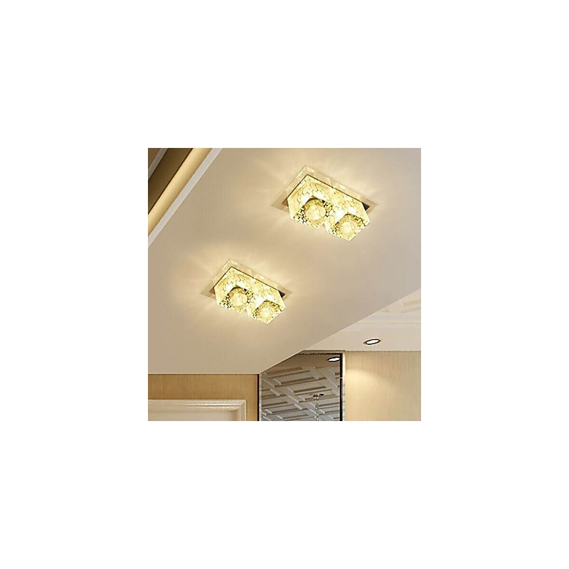Plafoniera in cristallo 27x15x5 cm SMD 6W a filo