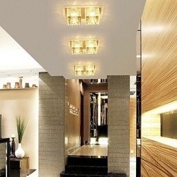 Plafoniera in cristallo 27x15x5 cm SMD 6W a filo