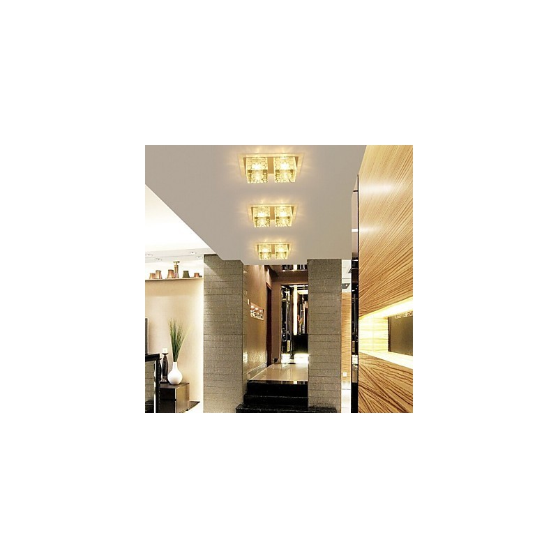 Plafoniera in cristallo 27x15x5 cm SMD 6W a filo