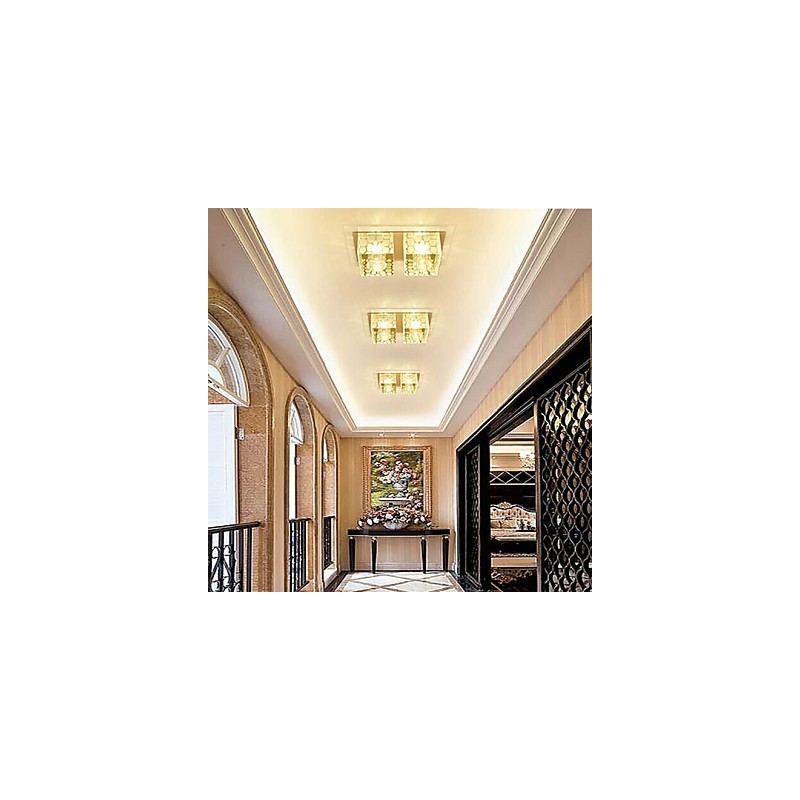 Plafoniera in cristallo 27x15x5 cm SMD 6W a filo