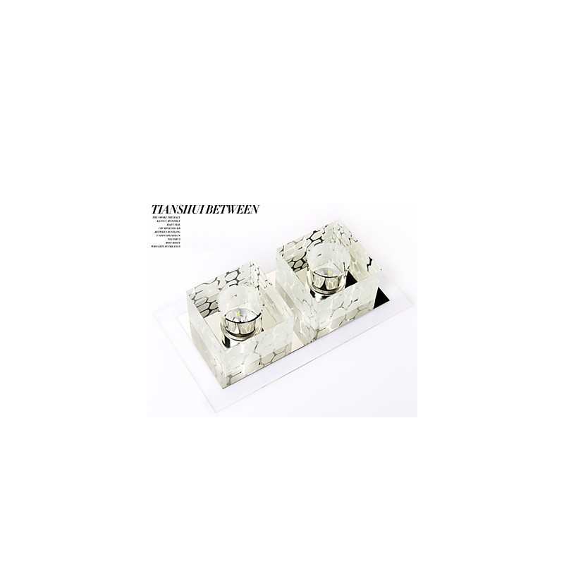 Plafoniera in cristallo 27x15x5 cm SMD 6W a filo