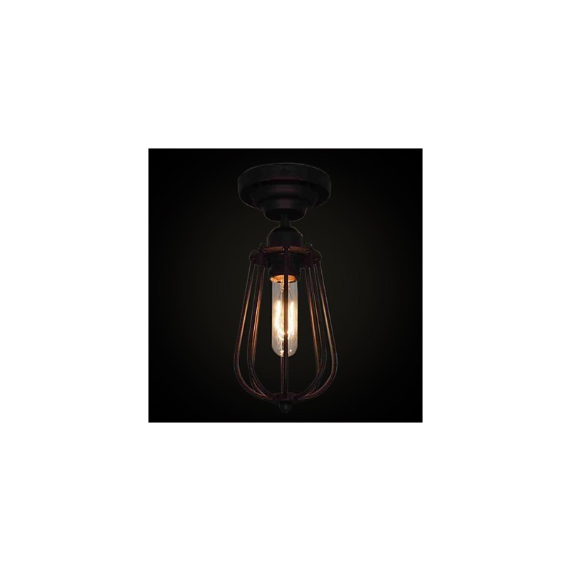 Plafoniera a filo retrò elegante 1 luce cromo MS 86263
