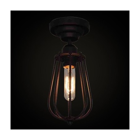 Plafoniera a filo retrò elegante 1 luce cromo MS 86263
