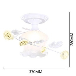 Plafoniera a filo in cristallo San Valentino con 3 luci E26/E27