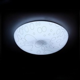 Plafoniera da soffitto 35 cm semplice moderna a cupola, 3 lampadine E26/E27