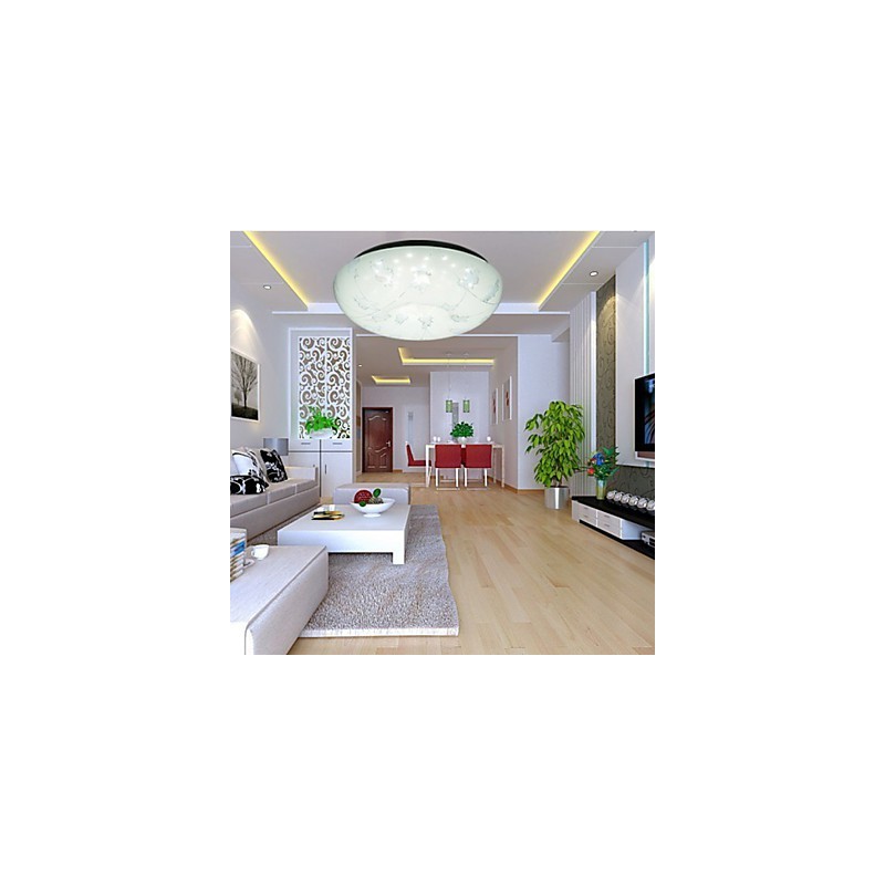 Plafoniera da soffitto 35 cm semplice moderna a cupola, 3 lampadine E26/E27